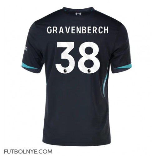 Camiseta Liverpool Ryan Gravenberch #38 Visitante Equipación 2024-25 manga corta